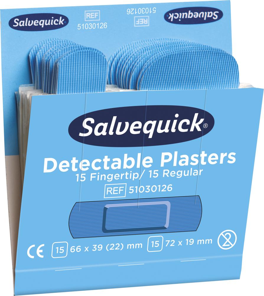 CEDERROTH Salvequick Nachfüllp. Strip-Fingerkuppe, detektierbar 35 Stück CEDERROTH Salvequick Nachfüllp. Strip-Fingerkuppe, detektierbar 35 Stück