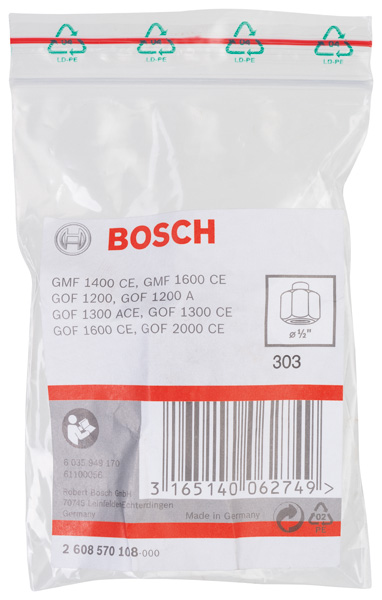 BOSCH Spannzange, 1/2-Zoll, 24 mm