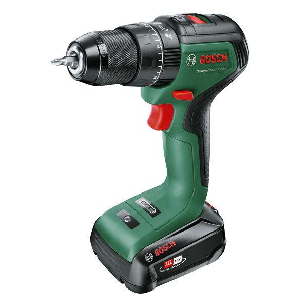 BOSCH Akku-Bohrschrauber UniversalImpact 18V-60, 1 x Akku PBA 18V 2.0Ah, Tragekoffer BOSCH Akku-Bohrschrauber UniversalImpact 18V-60, 1 x Akku PBA 18V 2.0Ah, Tragekoffer