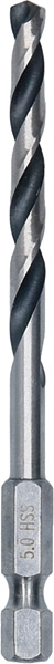 BOSCH HSS PointTeQ Sechskantbohrer 5,0 mm