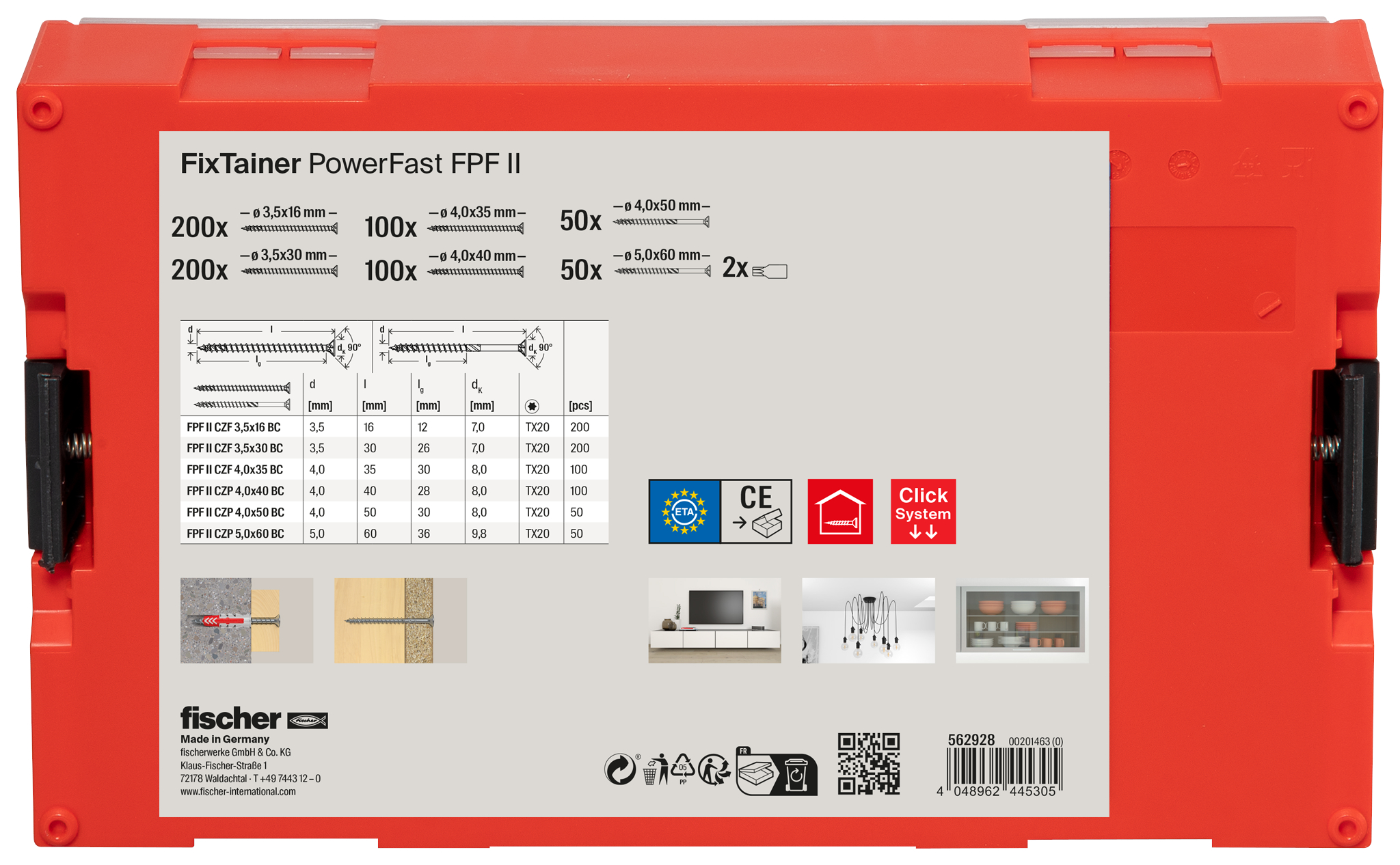 FISCHER FIXtainer-PowerFast II SK TG/VG TX (702) FISCHER FIXtainer-PowerFast II SK TG/VG TX (702)