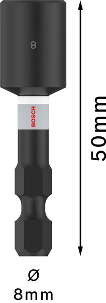 BOSCH PRO Nutsetter Impact Bit, 8 x 50 mm BOSCH PRO Nutsetter Impact Bit, 8 x 50 mm