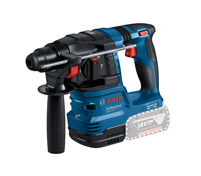 BOSCH 2 x 18V-Set: GSR + GBH, 45-tlg. Schraubendreher-Set, 3-tlg. Bohrer-Set