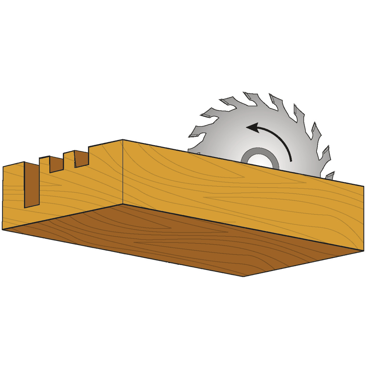 HOLZKRAFT Nutaggregat Nutbreite 4 mm