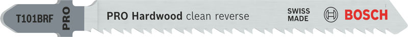 BOSCH PRO Hardwood clean reverse T101BRF Stichsägeblatt, 100 mm, 3-tlg. BOSCH PRO Hardwood clean reverse T101BRF Stichsägeblatt, 100 mm, 3-tlg.