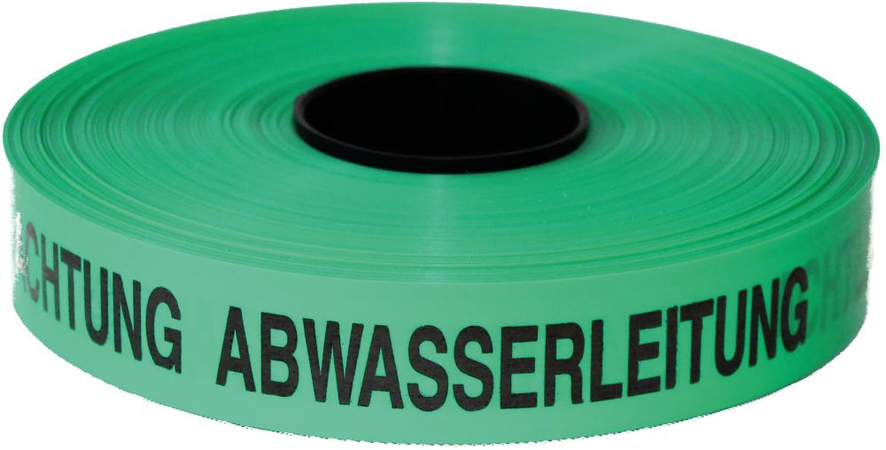 KELMAPLAST Trassen-Warnband 250 m Achtung Abwasserleitung grün KELMAPLAST Trassen-Warnband 250 m Achtung Abwasserleitung grün