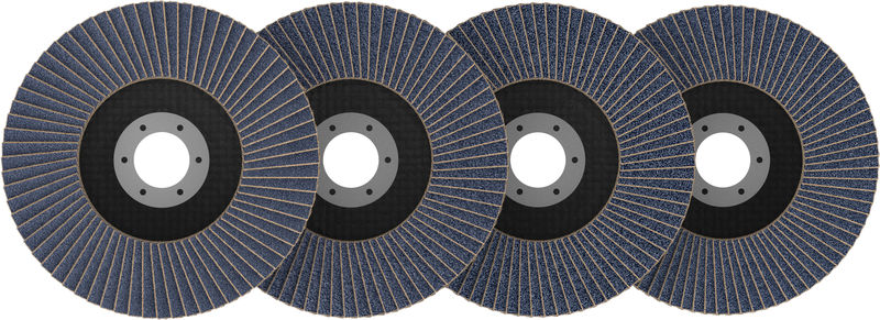 BOSCH X451 Fächerschleifscheiben Set, 125 x 22,23 mm, K40/K60/K80/K120, Z27, 15-tlg