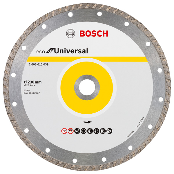 BOSCH Diamanttrennscheibe Turbo Eco For Universal, 230 mm BOSCH Diamanttrennscheibe Turbo Eco For Universal, 230 mm