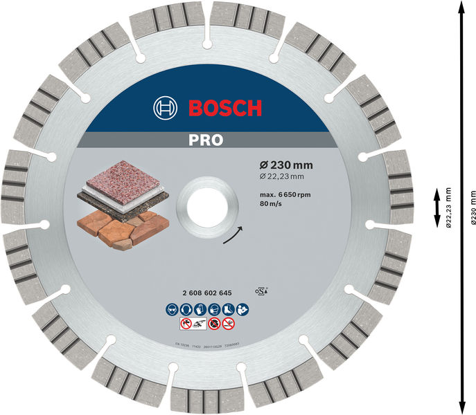 BOSCH Diamanttrennscheibe Best for Stone
