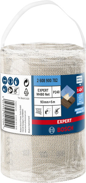 BOSCH EXPERT M480 Schleifnetzrolle, 93x5000mm, K24 BOSCH EXPERT M480 Schleifnetzrolle, 93x5000mm, K24