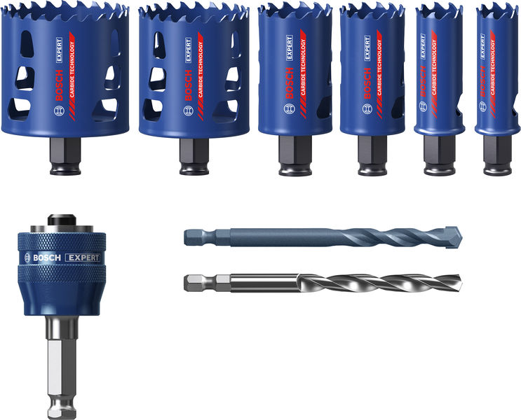 BOSCH EXPERT Multi Material Power Change Plus-Lochsäge, 22/25/35/51/60/68x60 mm,9-tlg.