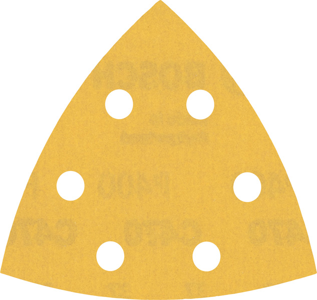 BOSCH EXPERT C470 Deltaschleifblatt, 93mm, K400, 6 Löcher, 5-tlg. BOSCH EXPERT C470 Deltaschleifblatt, 93mm, K400, 6 Löcher, 5-tlg.