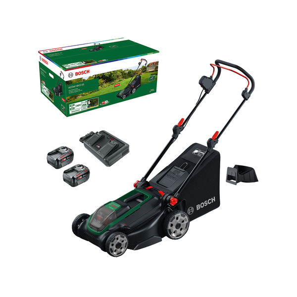 BOSCH Akku-Rasenmäher ROTAK18V2-43, 2x Akku PBA 18V 4.0Ah BOSCH Akku-Rasenmäher ROTAK18V2-43, 2x Akku PBA 18V 4.0Ah