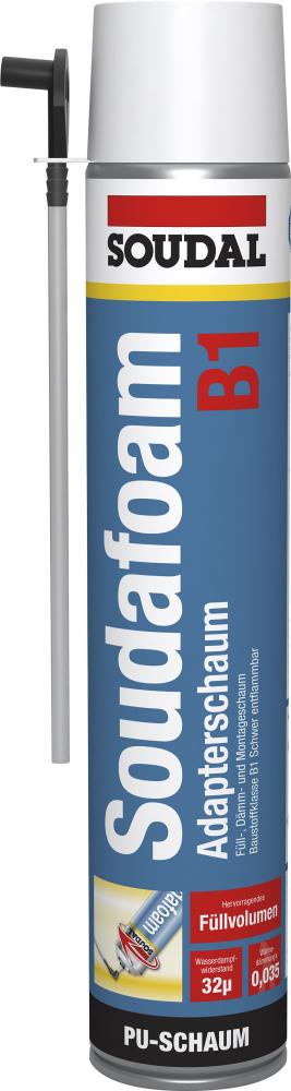 SOUDAL Soudafoam B1 PU-Schaum 750 ml, (MDI) SOUDAL SOUDAL Soudafoam B1 PU-Schaum 750 ml, (MDI) SOUDAL