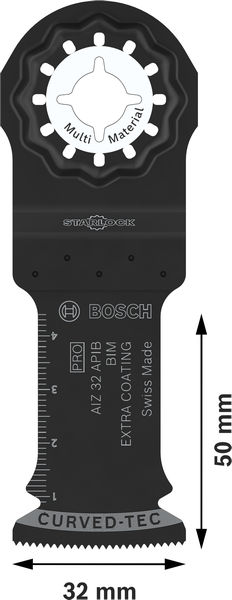 BOSCH PRO AIZ 32 APIB Blatt für Multifunktionswerkzeuge, 32 x 50 mm, 50-tlg.