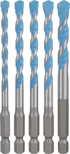 BOSCH EXPERT HEX-9 Multi Construction Bohrer-Set, D= 5,5 / 6 / 6 / 7 / 8 mm, 5-tlg.