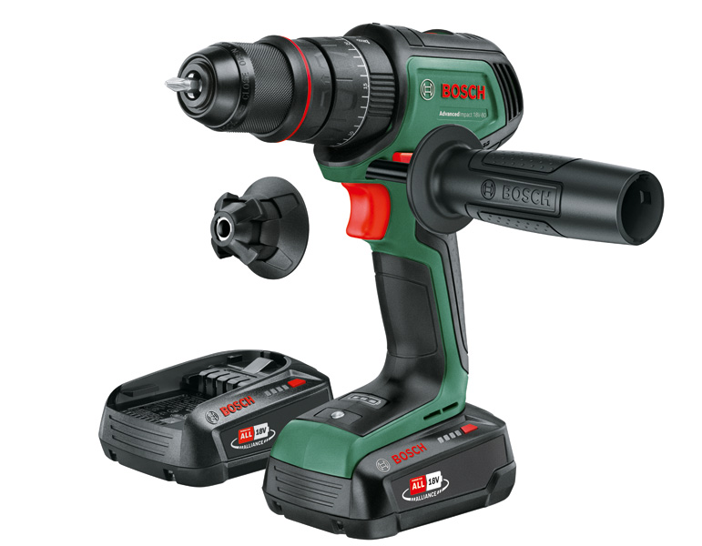 BOSCH Akku-Schlagbohrmaschine AdvancedImpact 18V-80 QuickSnap, 2 x Akku PBA 18V 2.5Ah