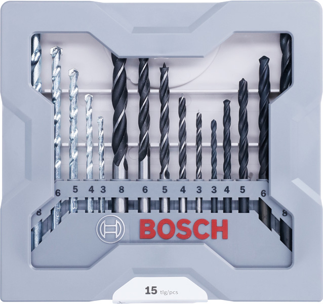 BOSCH 15tlg. Gemischtes Bohrer-Set