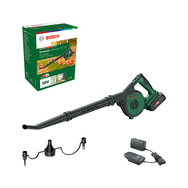 BOSCH Akku-Laubbläser UniversalLeafBlower 18V-130, 1 x Akku PBA 18V 2.5Ah BOSCH Akku-Laubbläser UniversalLeafBlower 18V-130, 1 x Akku PBA 18V 2.5Ah