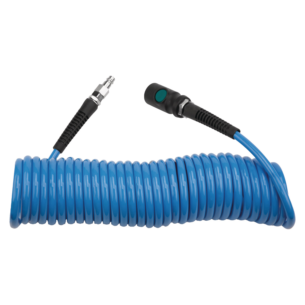 AIRCRAFT Spiralschlauch PU 6,5x10mm 7,5m mit Einhand-Sicherheitskupplung AIRCRAFT Spiralschlauch PU 6,5x10mm 7,5m mit Einhand-Sicherheitskupplung