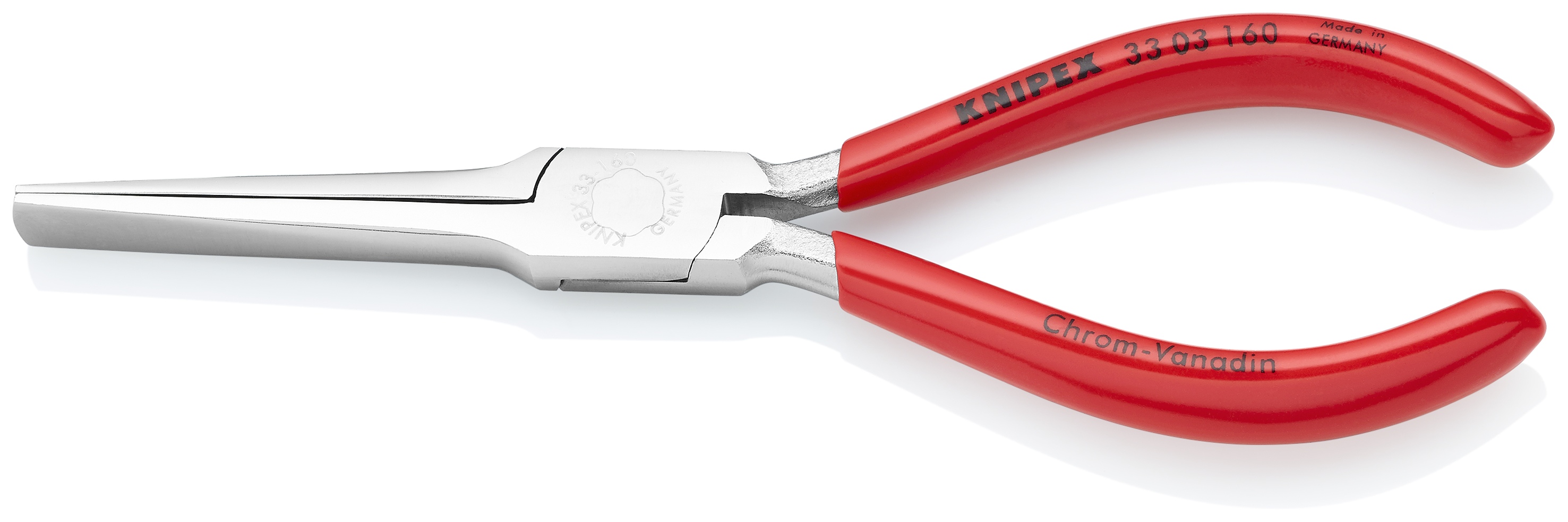 KNIPEX KNIPEX 33 03 160 Weberzange 160 mm verchromt mit Kunststoff überzogen