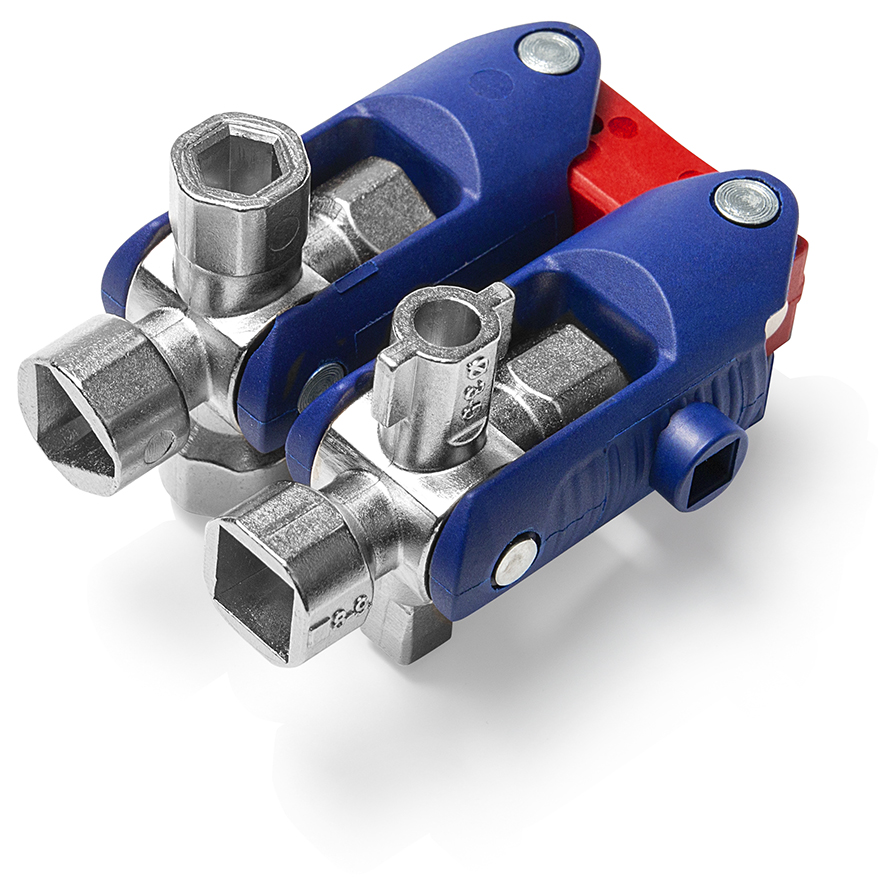 KNIPEX KNIPEX 00 11 06 V04 Universalschlüssel JointKey Quadro für gängige Absperrsysteme 63 mm