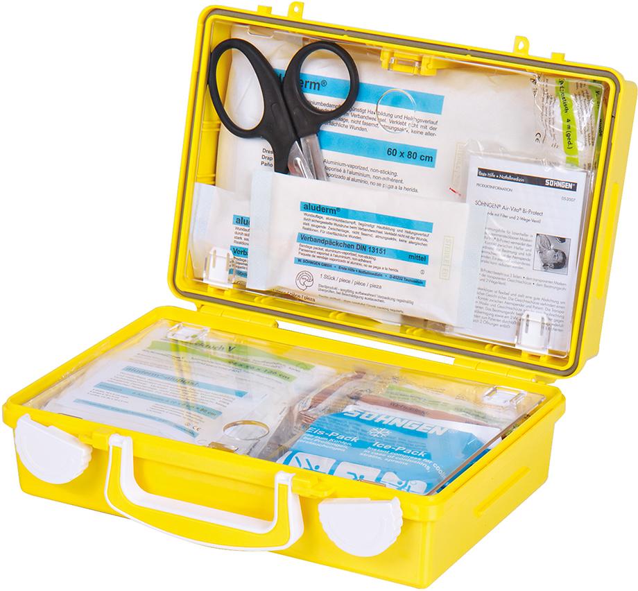 N.A. Erste-Hilfe-Koffer Extra Handwerk,DIN 13157,gelb