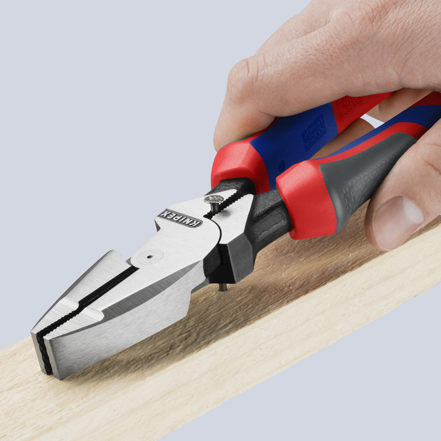 KNIPEX KNIPEX 09 02 240 Kraft-Kombizange "Lineman's Pliers" amerikanisches Modell 240 mm schwarz atramentiert mit Comfort-Griffen poliert
