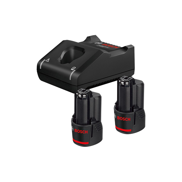 BOSCH Starter-Set 12V 2xGBA 12V 2.0Ah, GAL 12V-40