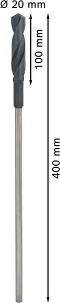 BOSCH PRO Wood HSS Installationsbohrer, 20 x 100 x 400 mm BOSCH PRO Wood HSS Installationsbohrer, 20 x 100 x 400 mm