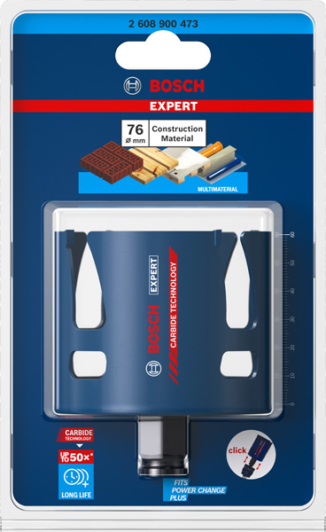BOSCH EXPERT Construction Material Lochsäge, 76x60 mm BOSCH EXPERT Construction Material Lochsäge, 76x60 mm