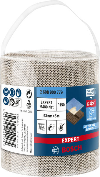 BOSCH EXPERT M480 Schleifnetzrolle, 93x5000mm, K15