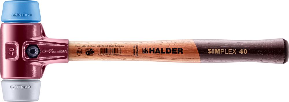 HALDER Simplex-Schonhammer TPE-soft/TPE-mid, Ø40mm