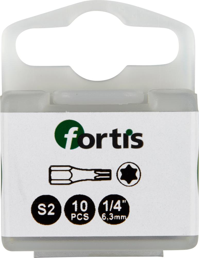 FORTIS Bit-Set DIN3126C6,3 10 x T20x25mm Tors.