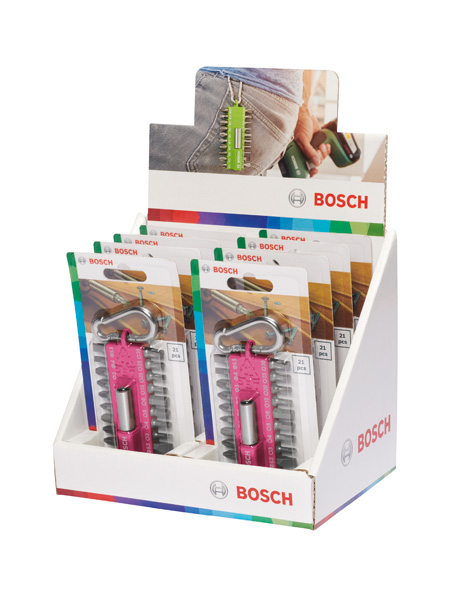 BOSCH 21-teiliges Schrauberbit-Set mit Snap-hook (pink) – Ausstellerversion BOSCH 21-teiliges Schrauberbit-Set mit Snap-hook (pink) – Ausstellerversion