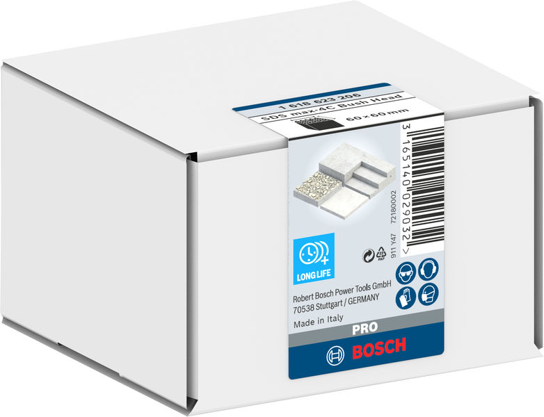 BOSCH PRO SDS max-4C Stahl-Stockerplatte, 60 x 60 mm