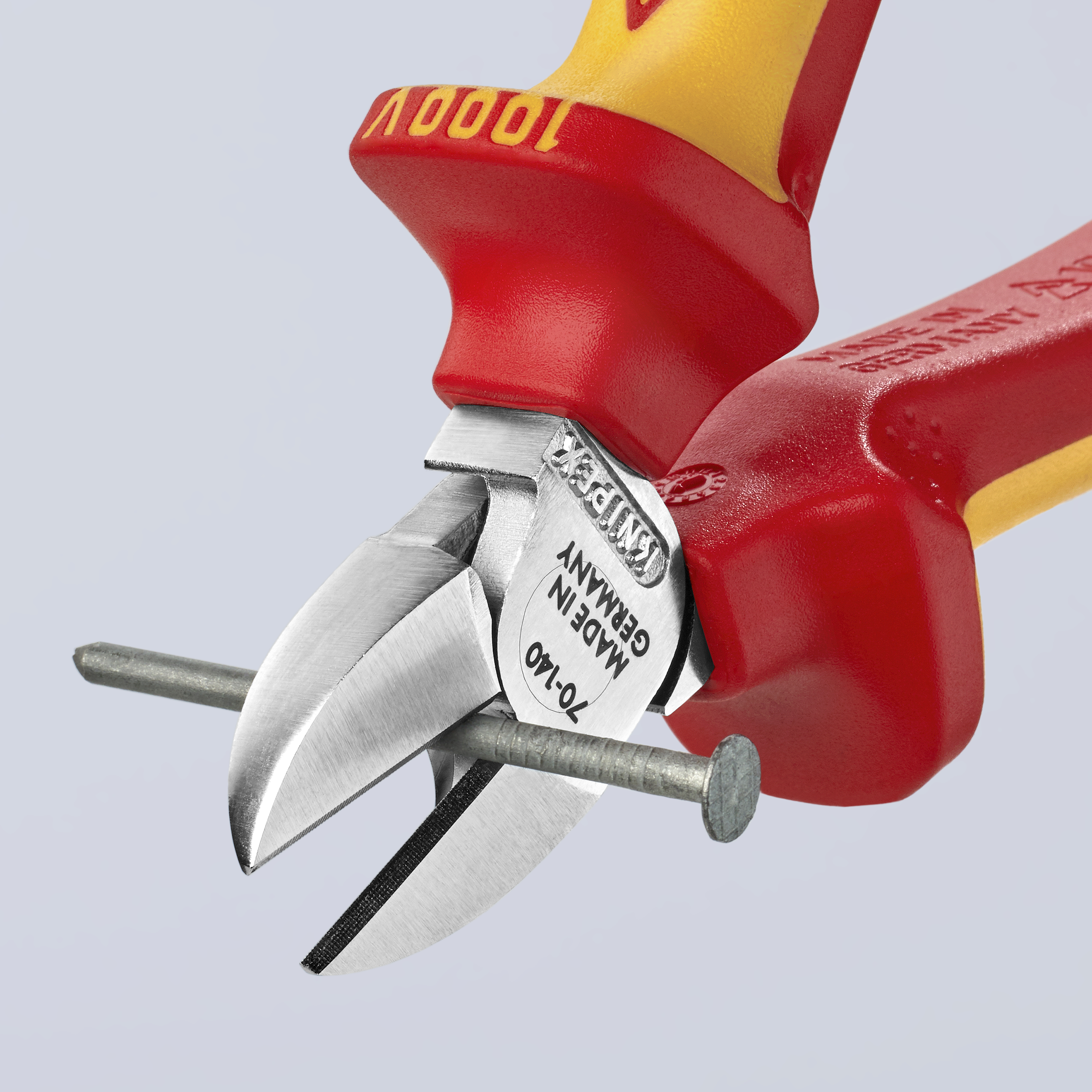 KNIPEX Seitenschneider VDE mit Mehrkomponenten-Griffen 140mm KNIPEX