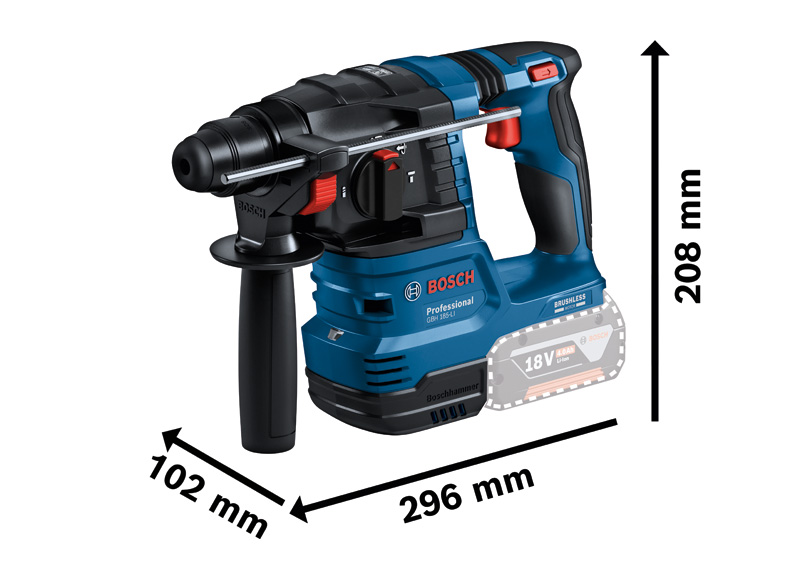 BOSCH 2 x 18V-Set: GSR + GBH, 45-tlg. Schraubendreher-Set, 3-tlg. Bohrer-Set BOSCH 2 x 18V-Set: GSR + GBH, 45-tlg. Schraubendreher-Set, 3-tlg. Bohrer-Set