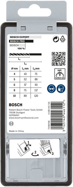 BOSCH PRO Wood Holzspiralbohrer Set. 5-tlg. BOSCH PRO Wood Holzspiralbohrer Set. 5-tlg.