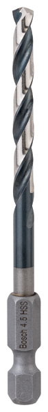 BOSCH HSS Spiralbohrer mit Sechskantschaft 4,5 mm BOSCH HSS Spiralbohrer mit Sechskantschaft 4,5 mm
