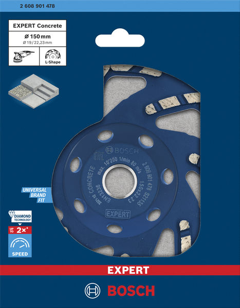 BOSCH EXPERT Concrete Topfscheibe, 150x22,23x4,5 mm
