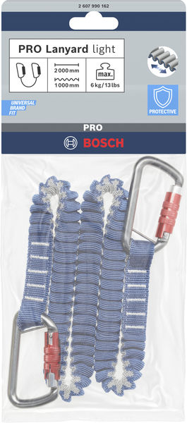 BOSCH PRO Sicherungsgurt, leicht, 6 kg, 2 Karabiner BOSCH PRO Sicherungsgurt, leicht, 6 kg, 2 Karabiner
