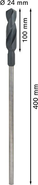 BOSCH PRO Wood HSS Installationsbohrer, 24 x 100 x 400 mm BOSCH PRO Wood HSS Installationsbohrer, 24 x 100 x 400 mm