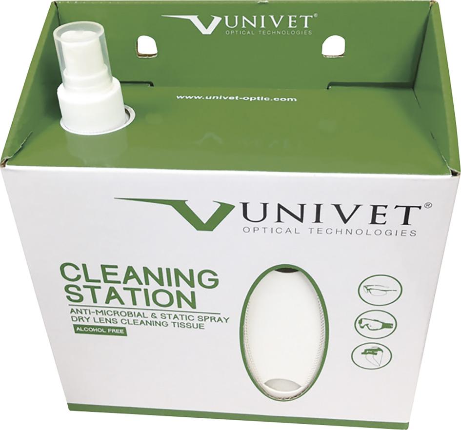UNIVET Brillen Reinigungsstation250ml 280Tücher