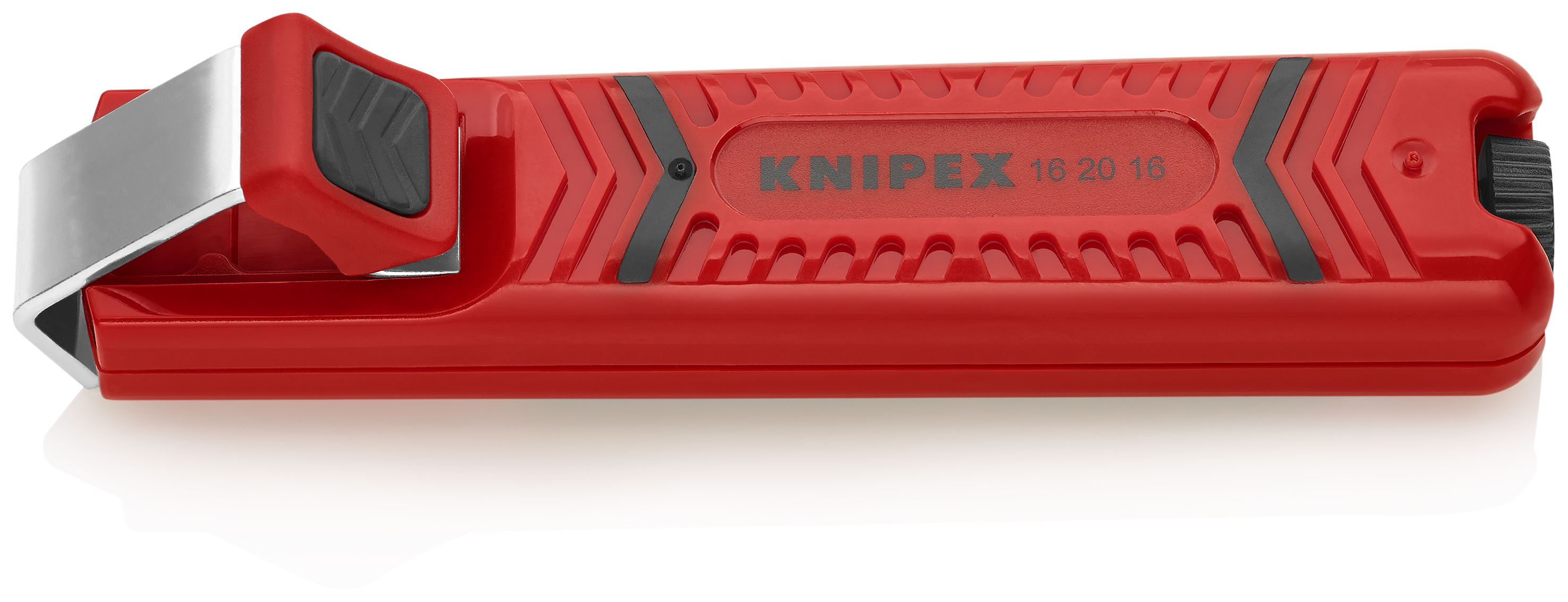 KNIPEX KNIPEX 16 20 16 SB Abmantelungswerkzeug mit Schleppklinge 130 mm schlagfestes Kunststoffgehäuse