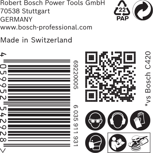 BOSCH EXPERT C470 Schleifblatt, 125mm, K120, keine Löcher, 50-tlg. BOSCH EXPERT C470 Schleifblatt, 125mm, K120, keine Löcher, 50-tlg.