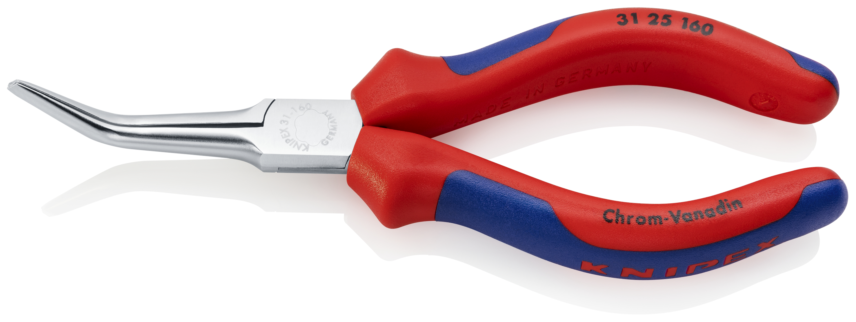 KNIPEX KNIPEX 31 25 160 Greifzange (Nadelzange) 160 mm verchromt mit Mehrkomponenten-Hüllen KNIPEX KNIPEX 31 25 160 Greifzange (Nadelzange) 160 mm verchromt mit Mehrkomponenten-Hüllen