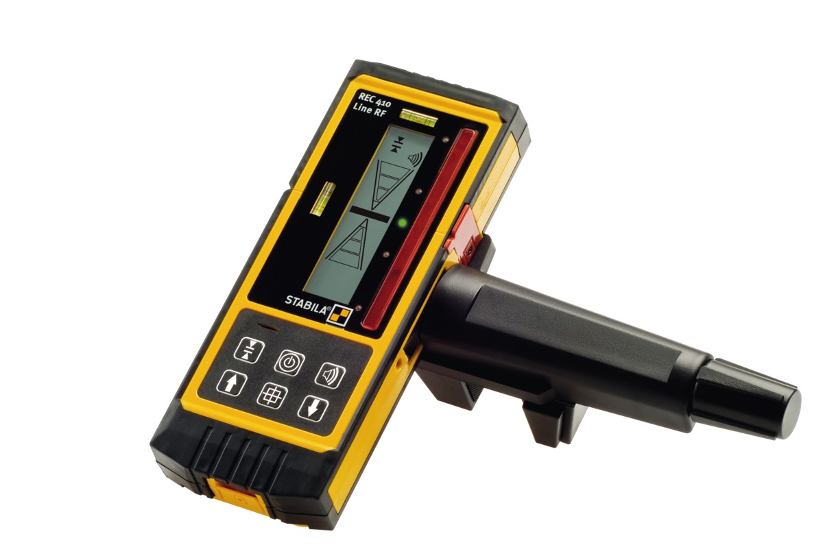 STABILA Empfänger REC 410 Line RF, Receiver für Linienlaser mit roten Laserstrahlen, automatische Feinausrichtung, kompatibel mit STABILA LA 80 L STABILA Empfänger REC 410 Line RF, Receiver für Linienlaser mit roten Laserstrahlen, automatische Feinausrichtung, kompatibel mit STABILA LA 80 L