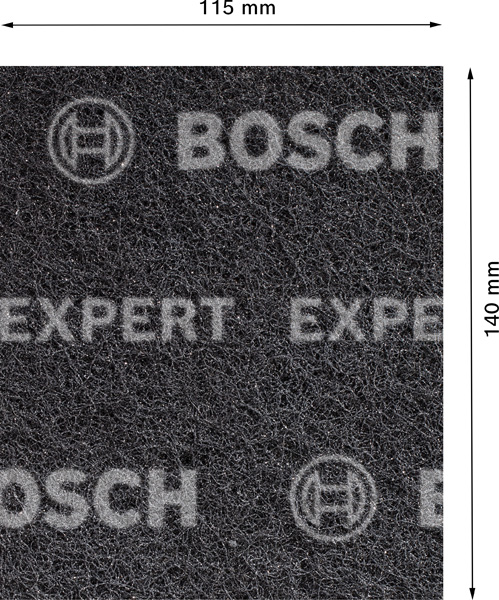 BOSCH EXPERT N880 Vliespad, 115x140mm, Mittleres SiC