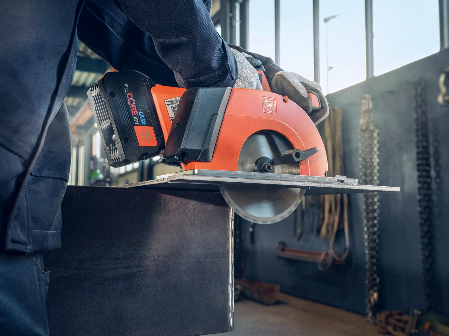 FEIN FEIN Kompakte Akku-Handkreissäge für Metall F-IRON Cut 57 AS